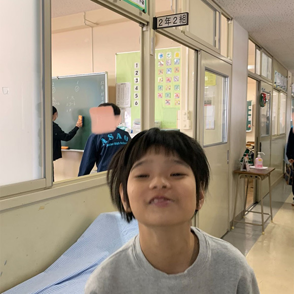 川崎市立麻生中学校2年2組の生徒さんにFOXG1症候群についてお話しさせていただきました